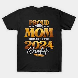 Proud Mom of a 2024 Graduate Class of 2024 Senior T-Shirt